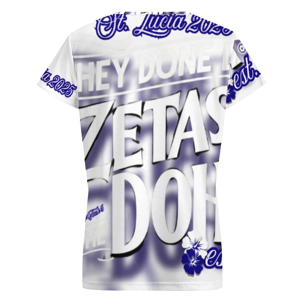 V-neck short sleeve T-shirt