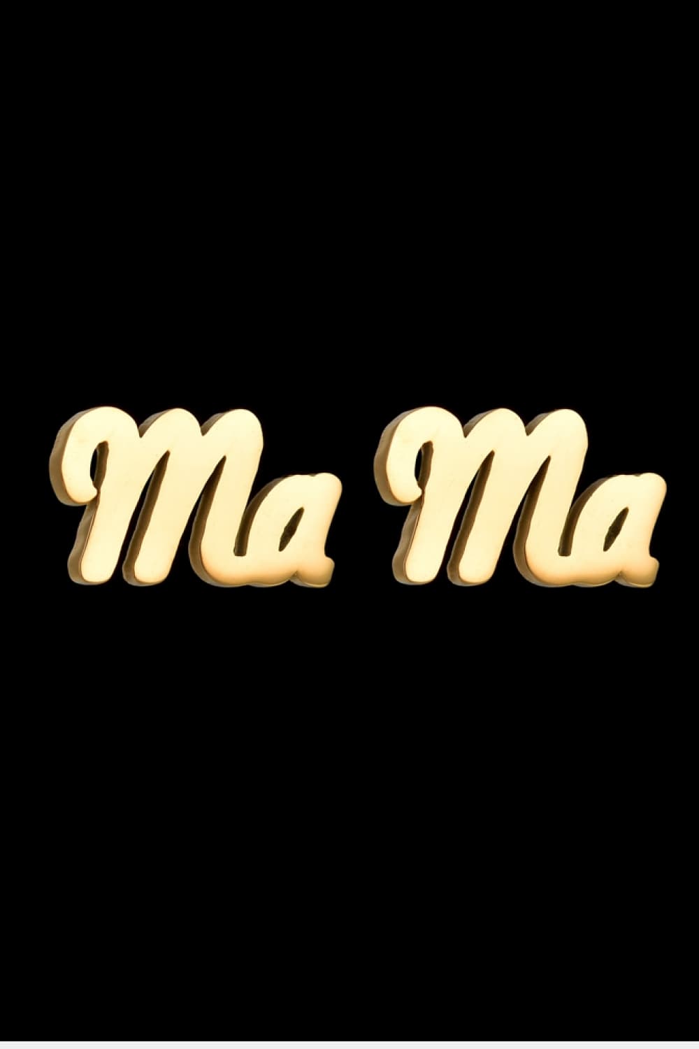 Triple-layer MAMA I LOVE YOU 18K gold-plated Pendant