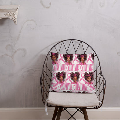 Im a Survivor Breast Cancer Awareness Basic Pillow