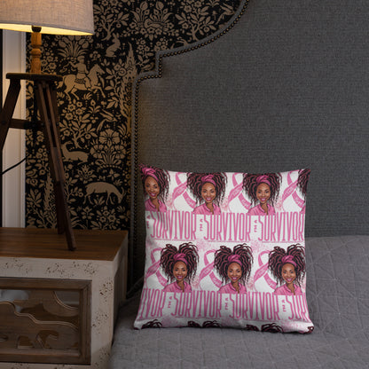 Im a Survivor Breast Cancer Awareness Basic Pillow