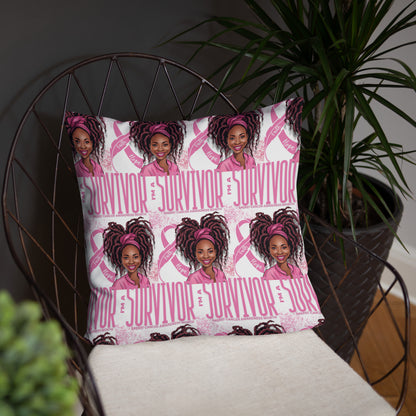 Im a Survivor Breast Cancer Awareness Basic Pillow