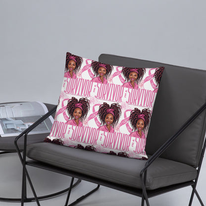 Im a Survivor Breast Cancer Awareness Basic Pillow