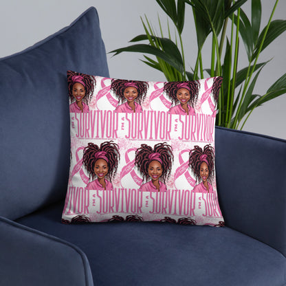 Im a Survivor Breast Cancer Awareness Basic Pillow