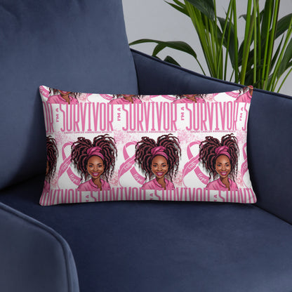 Im a Survivor Breast Cancer Awareness Basic Pillow