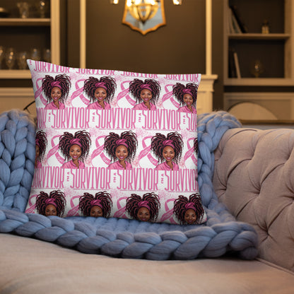 Im a Survivor Breast Cancer Awareness Basic Pillow