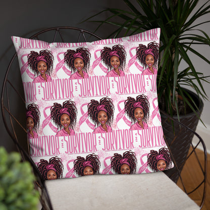 Im a Survivor Breast Cancer Awareness Basic Pillow