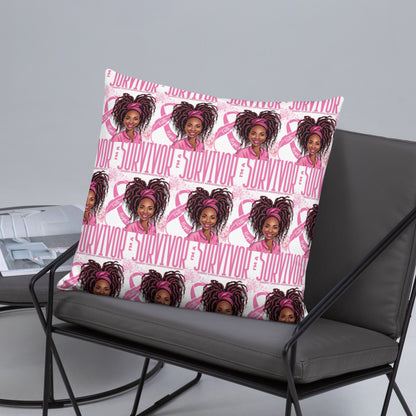 Im a Survivor Breast Cancer Awareness Basic Pillow