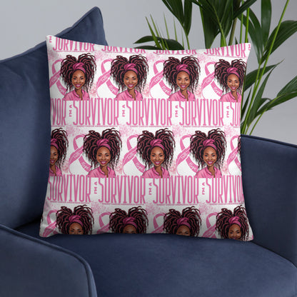 Im a Survivor Breast Cancer Awareness Basic Pillow