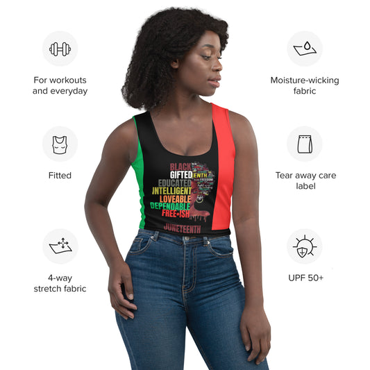 Juneteenth A Woman's Triumph Crop Top