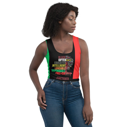 Juneteenth A Woman's Triumph Crop Top