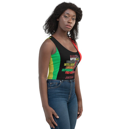Juneteenth A Woman's Triumph Crop Top