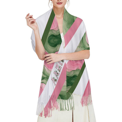 Chapter Stripe Tassel Scarf