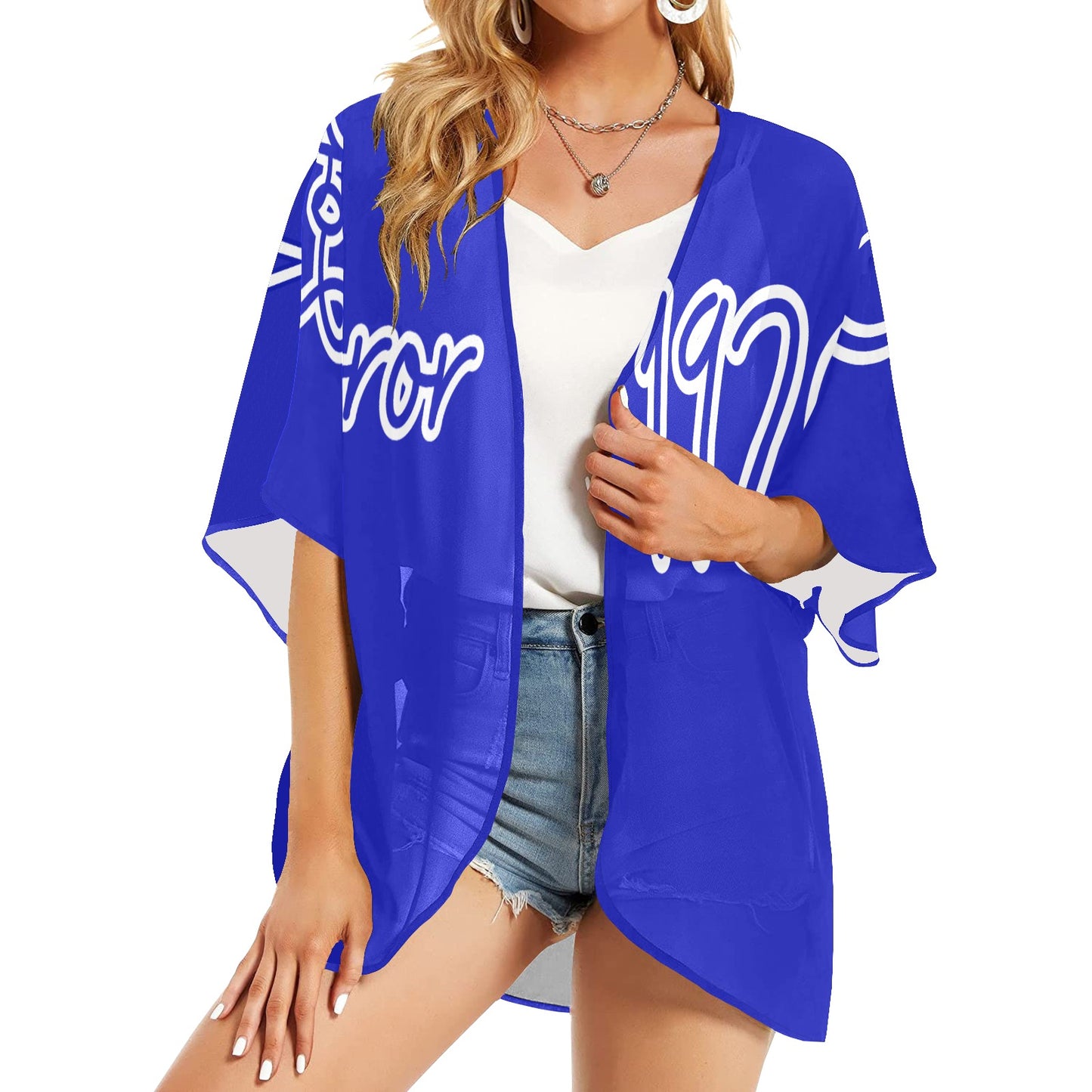 Women's Kimono Chiffon Cover Up (H51)