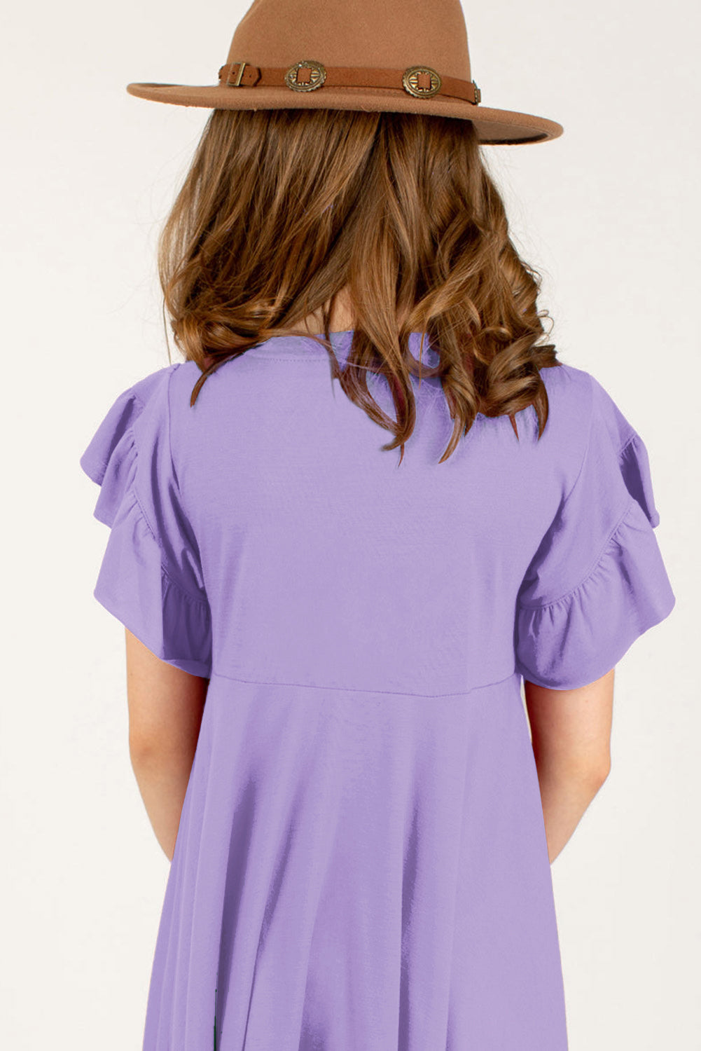Back Pose lavender  dress