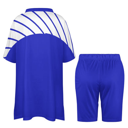V-neck bat sleeve two piece set