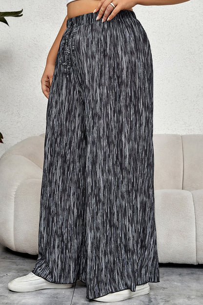Plus Size High Waist Wide Pants-VMA Specialties Boutique