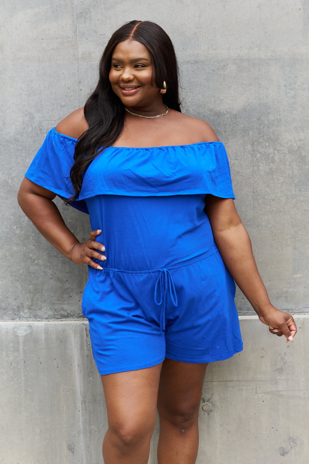 Culture Code Full Size Off The Shoulder Romper-VMA Specialties Boutique