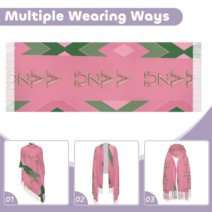 Ivy Stripe Tassel Scarf