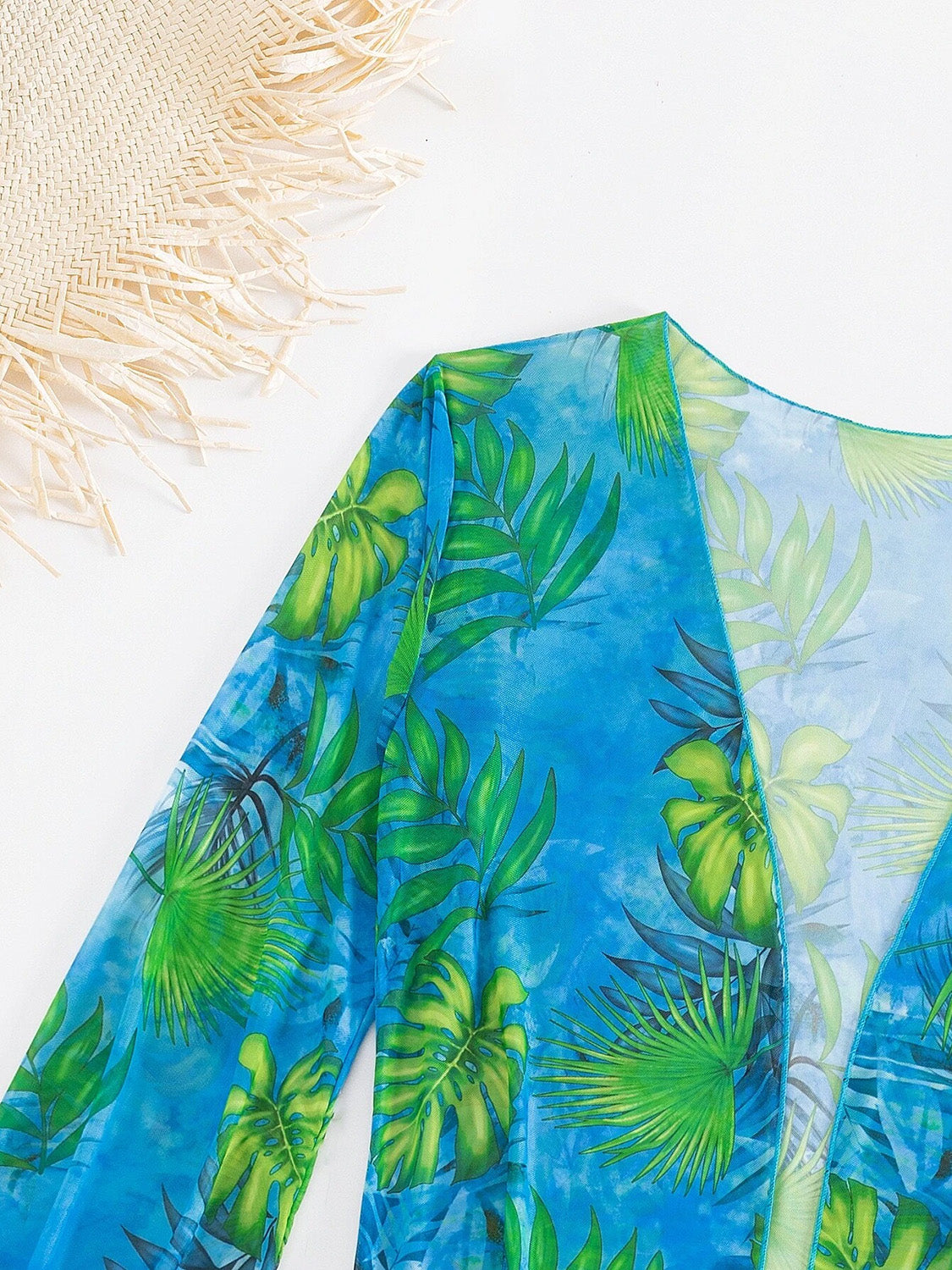 Printed Halter Neck Three-Piece Swim Set-VMA Specialties Boutique
