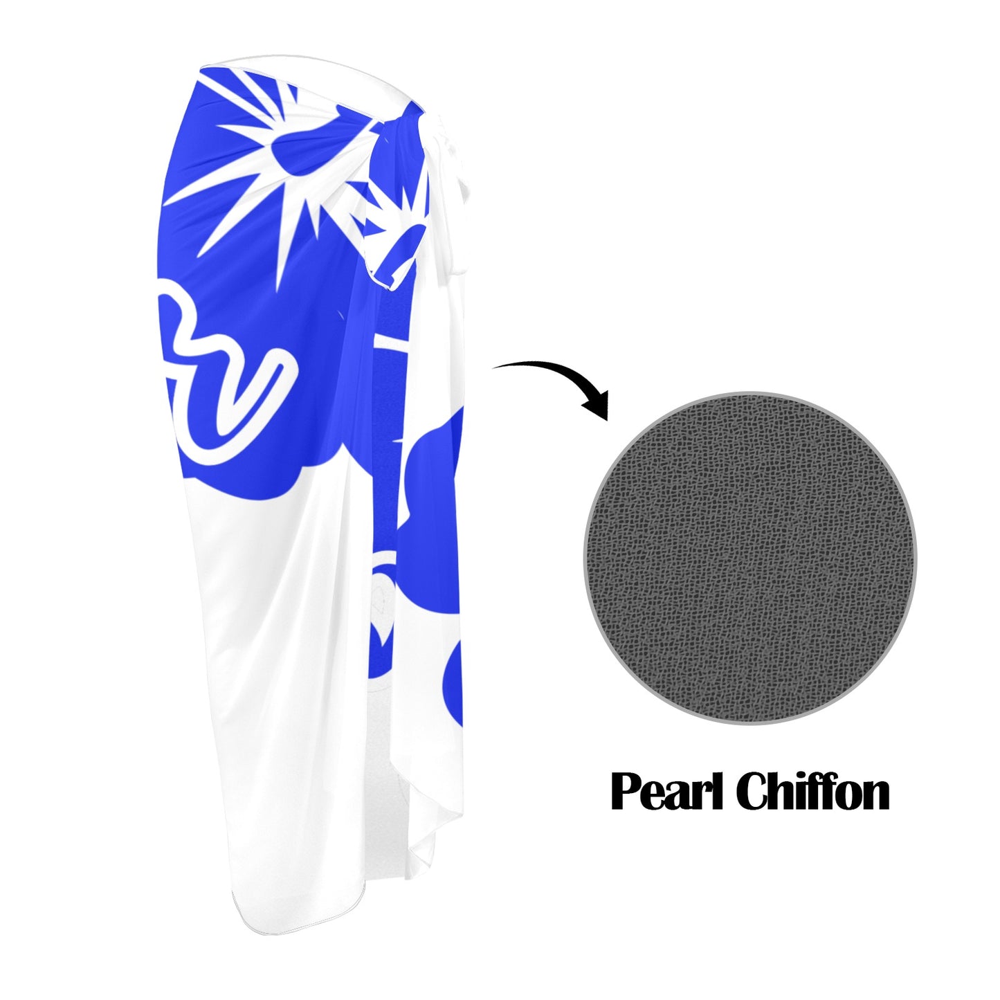 Soror Hibiscus Long Beach Sarong Wrap