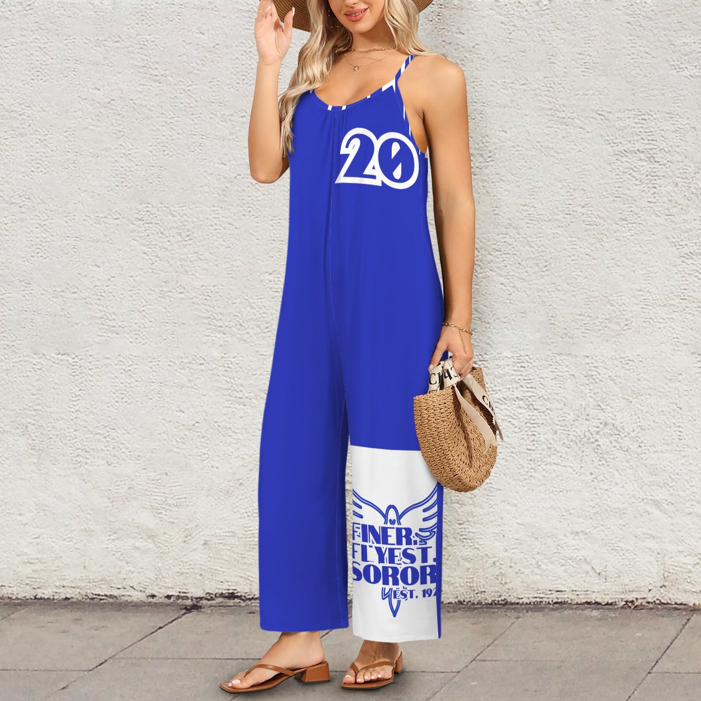 Finer Flyes Pleated Cami Pocket Wide Leg Jumpsuit