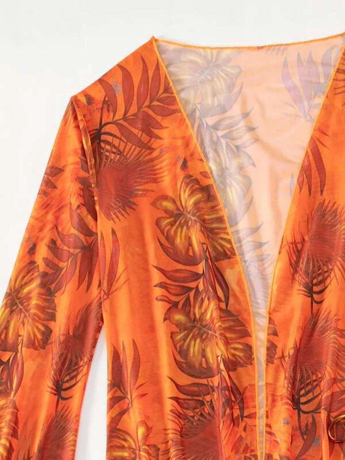 Printed Halter Neck Three-Piece Swim Set-VMA Specialties Boutique
