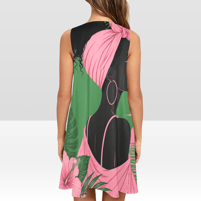 Pretty Girl Collection — IVY Grace Sleeveless A-Line Pocket Dress