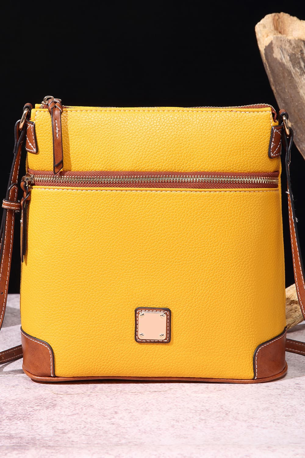 PU Leather Crossbody Bag-VMA Specialties Boutique