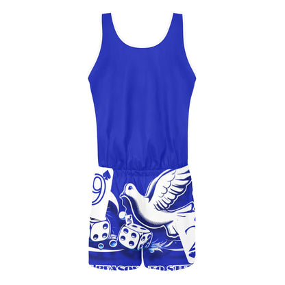 Im that Zeta All Over Print Vest Short Jumpsuit
