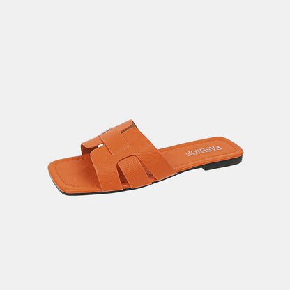 Open Toe PU Leather Sandals-VMA Specialties Boutique