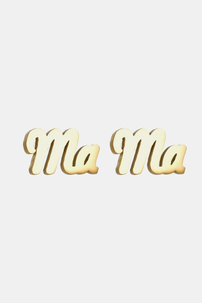 Triple-layer MAMA I LOVE YOU 18K gold-plated Pendant