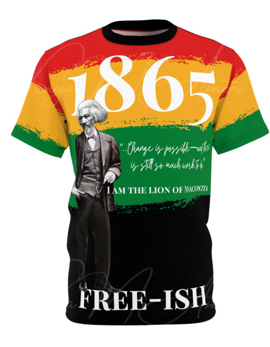Ancostia Frederick Douglass Juneteenth Unisex Cut & Sew Tee (AOP)