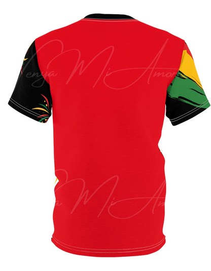 Juneteenth Mother Africa Unisex Cut & Sew Tee (AOP)