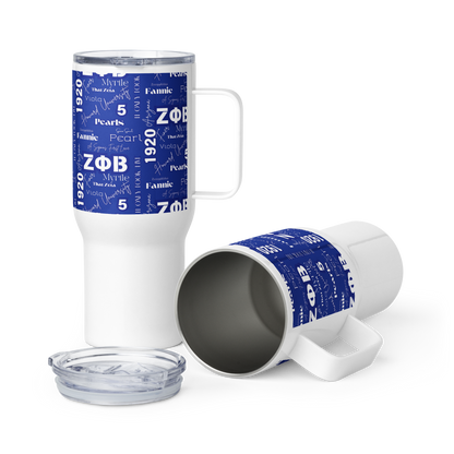 Zeta Graffiti Travel Mug with a Handle