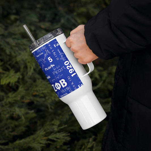 Zeta Graffiti Travel Mug with a Handle
