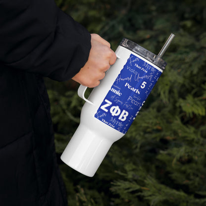 Zeta Graffiti Travel Mug with a Handle