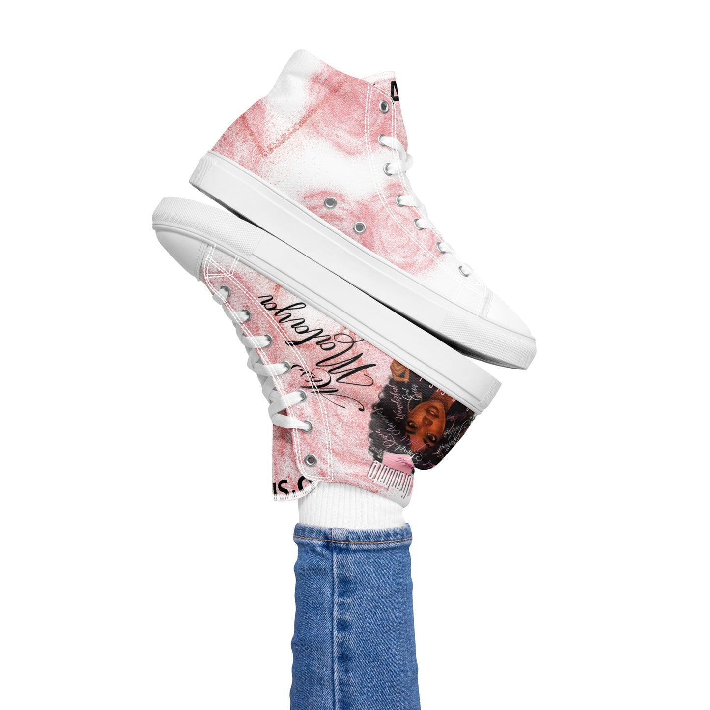Women’s high top canvas shoes