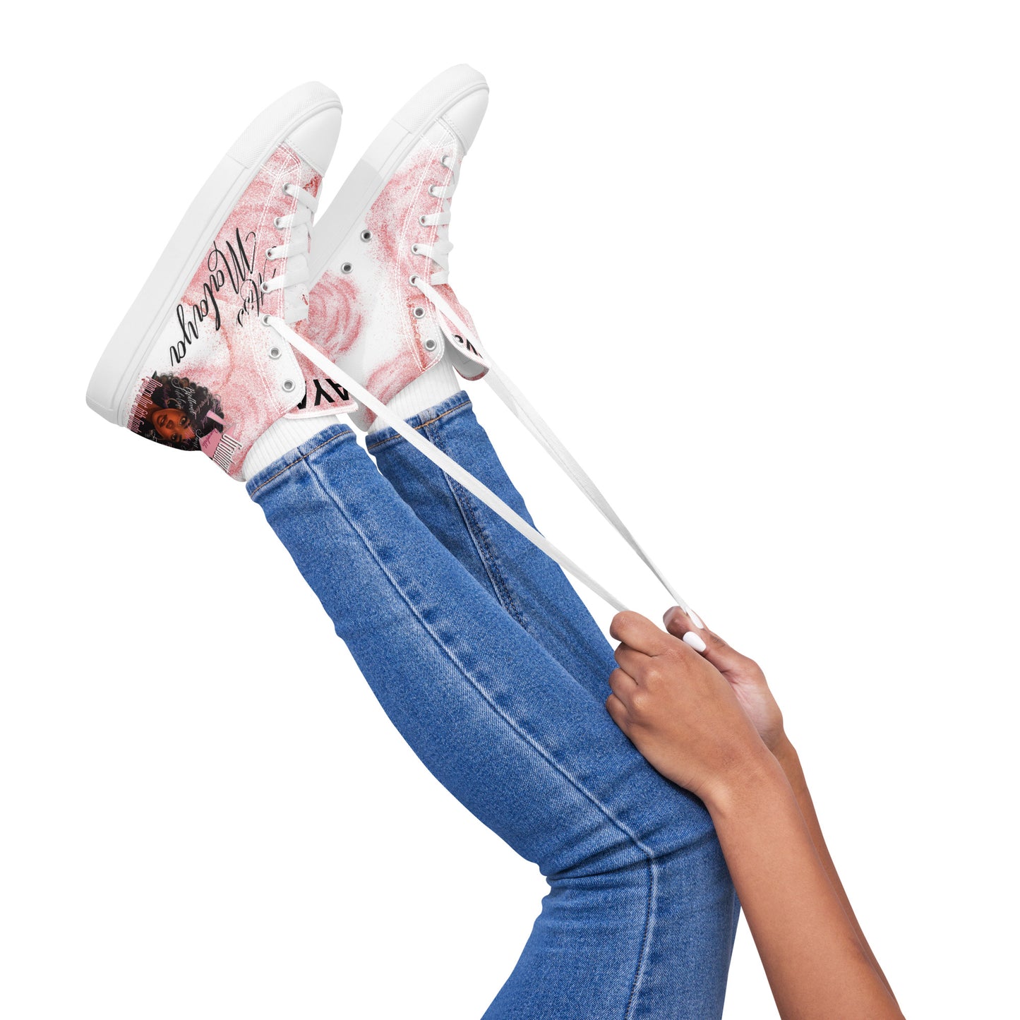 Women’s high top canvas shoes