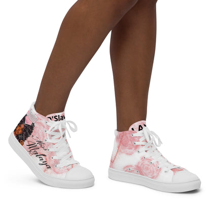 Women’s high top canvas shoes