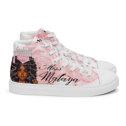 Women’s high top canvas shoes