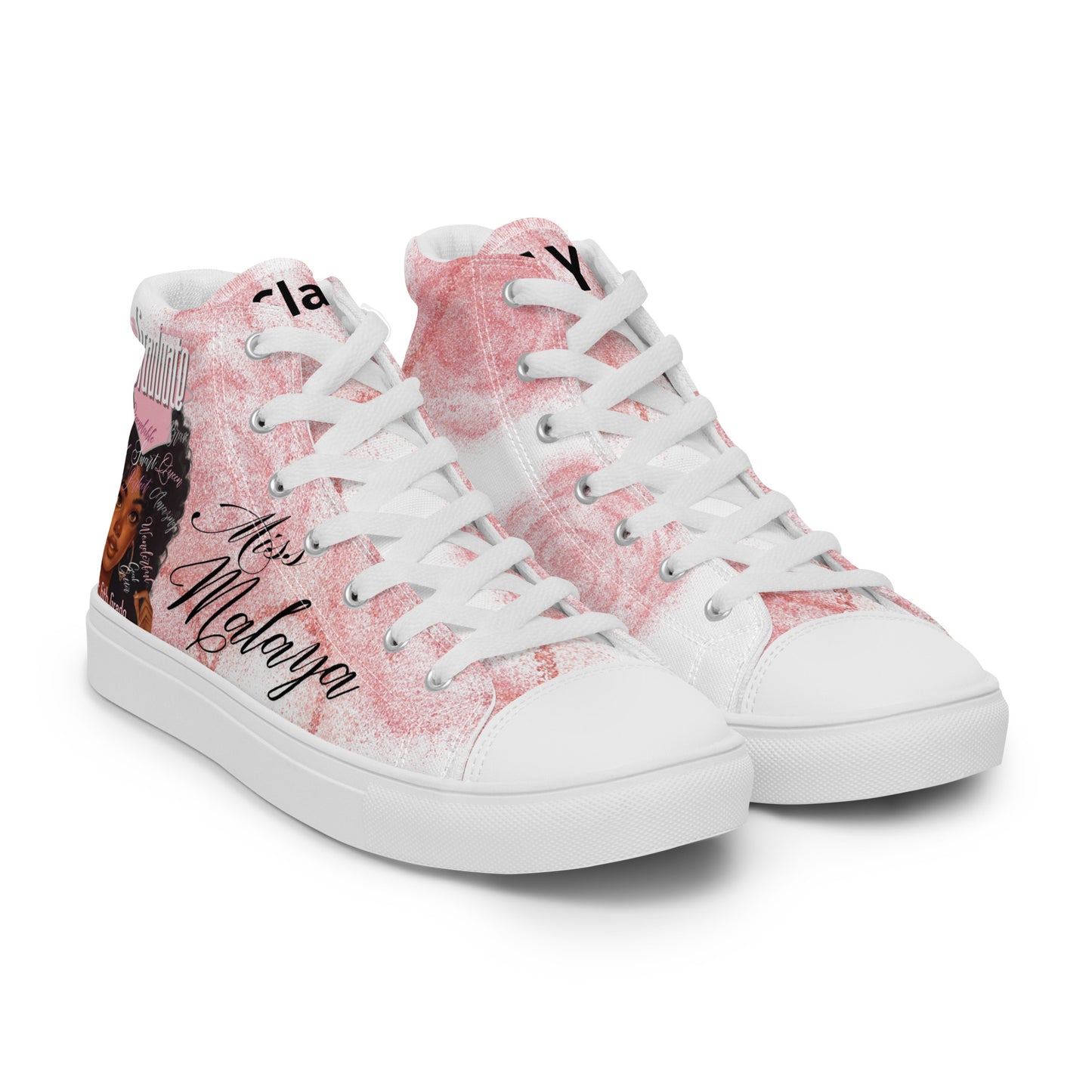 Women’s high top canvas shoes
